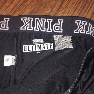 PINK Victoria's Secret Pants - VS pink solid black ultimate joggers size L PINK Victoria's Secret Pants - VS pink solid black ultimate joggers size L